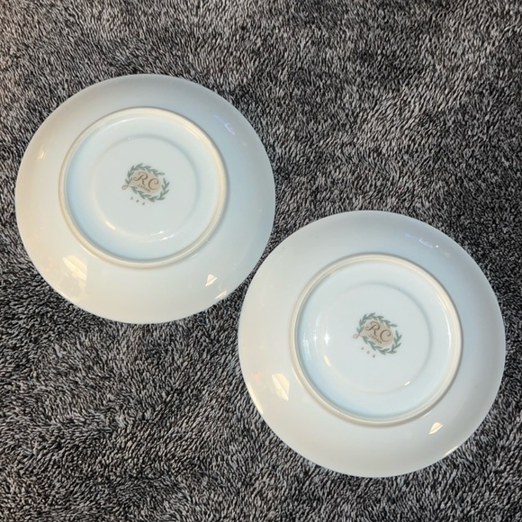 RC SAUCER VINTAGE 1950s PATTERN NORITAKE 564 VICTORIAN PINK ROSES AND LAUREL - Picture 4 of 11